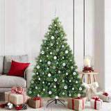 Albero di Natale artificiale con 300 LED Verde 180 cm PE e PVC