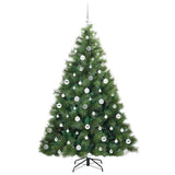Albero di Natale artificiale con 300 LED Verde 180 cm PE e PVC