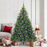 Albero di Natale artificiale con 300 LED Verde 180 cm PE e PVC