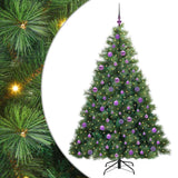 Albero di Natale artificiale con 300 LED Verde 180 cm PE e PVC