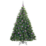 Albero di Natale artificiale con 300 LED Verde 180 cm PE e PVC