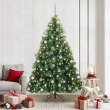 Albero di Natale artificiale con 300 LED Verde 210 cm PE e PVC