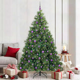 Albero di Natale artificiale con 300 LED Verde 210 cm PE e PVC