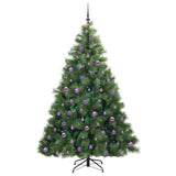 Albero di Natale artificiale con 300 LED Verde 210 cm PE e PVC