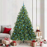 Albero di Natale artificiale con 300 LED Verde 210 cm PE e PVC