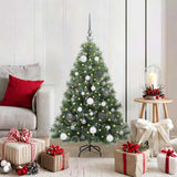 Albero di Natale artificiale con 150 LED Verde 120 cm PE e PVC