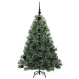Albero di Natale artificiale con 150 LED Verde 120 cm PE e PVC