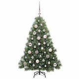 Albero di Natale artificiale con 150 LED Verde 120 cm PE e PVC