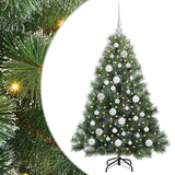 Albero di Natale artificiale con 150 LED Verde 120 cm PE e PVC