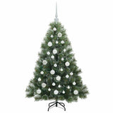 Albero di Natale artificiale con 150 LED Verde 120 cm PE e PVC