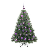 Albero di Natale artificiale con 150 LED Verde 120 cm PE e PVC