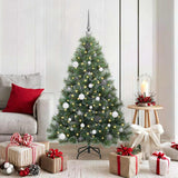 Albero di Natale artificiale con 150 LED Verde 150 cm PE e PVC