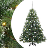 Albero di Natale artificiale con 150 LED Verde 150 cm PE e PVC