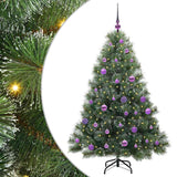 Albero di Natale artificiale con 150 LED Verde 150 cm PE e PVC