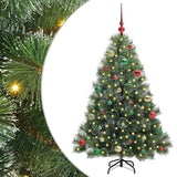 Albero di Natale artificiale con 150 LED Verde 150 cm PE e PVC
