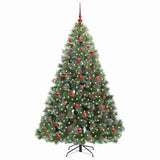 Albero di Natale artificiale con 300 LED Verde 180 cm PE e PVC