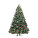 Albero di Natale artificiale con 300 LED Verde 180 cm PE e PVC