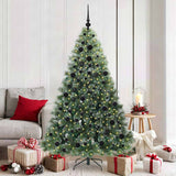Albero di Natale artificiale con 300 LED Verde 180 cm PE e PVC