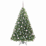 Albero di Natale artificiale con 300 LED Verde 180 cm PE e PVC