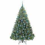Albero di Natale artificiale con 300 LED Verde 180 cm PE e PVC