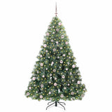 Albero di Natale artificiale con 300 LED Verde 210 cm PE e PVC