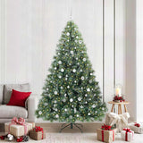 Albero di Natale artificiale con 300 LED Verde 210 cm PE e PVC