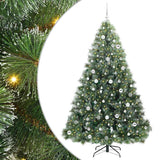 Albero di Natale artificiale con 300 LED Verde 210 cm PE e PVC