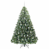 Albero di Natale artificiale con 300 LED Verde 210 cm PE e PVC