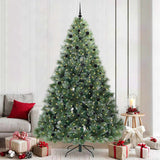 Albero di Natale artificiale con 300 LED Verde 240 cm PE e PVC