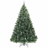 Albero di Natale artificiale con 300 LED Verde 240 cm PE e PVC