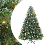 Albero di Natale artificiale con 300 LED Verde 240 cm PE e PVC