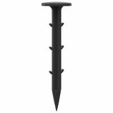 Picchetti in plastica 500 pcs Nero 3 x 11 cm Plastica