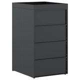 Deposito per bidone con tetto da fioriera per bidone singolo da 240L