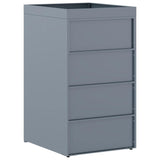 Deposito per bidone con tetto da fioriera per bidone singolo da 240L