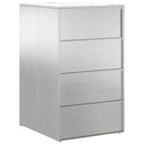 Magazzino per contenitori con coperchio sollevabile a gas per contenitore da 240L