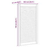 Porta per Armadio con porta 2 pcs Naturale 110 x 2,1 x 59,5 cm