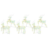 Renne LED con 180 LED 6 pcs Multicolore PET