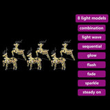 Renne LED con 180 LED 6 pcs Multicolore PET