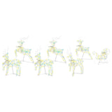 Renne LED con 40 LED 7 pcs Multicolore PET