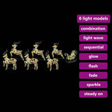 Renne LED con 40 LED 7 pcs Multicolore PET