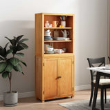 Set di Mobili per Magazzino 2 pz Naturale 80 x 35 x 185 cm