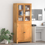 Set di Mobili per Magazzino con lo scaffale 2 pz Naturale