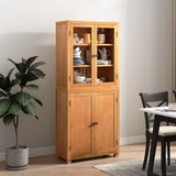 Set di Mobili per Magazzino con lo scaffale 2 pz Naturale