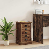 Cassettiera Naturale 35 x 30 x 60 cm Legno di teak solido