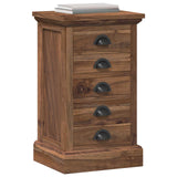 Cassettiera Naturale 35 x 30 x 60 cm Legno di teak solido