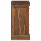 Cassettiera Naturale 35 x 30 x 60 cm Legno di teak solido