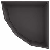 Vaso d'angolo Nero 60 x 60 x 35 cm Acciaio