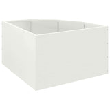 Vaso d'angolo Bianco 60 x 60 x 35 cm Acciaio