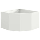 Vaso d'angolo Bianco 60 x 60 x 35 cm Acciaio