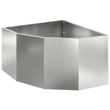 Vaso d'angolo Argento 60 x 60 x 35 cm Acciaio zincato